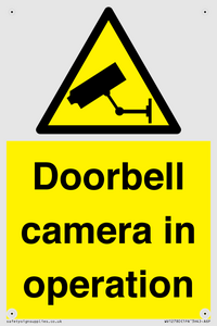 Doorbell camera in operation